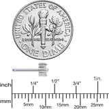 20G 5/16 Clear CZ Gem Triple Triangle Nose Bone