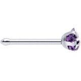 20G 5/16 Purple CZ Gem Star Nose Bone 3mm