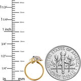 20G 5/16 Clear Gem Gold Tone Little Chick Nose Hoop