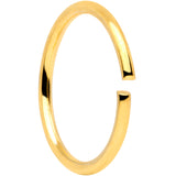 20G 5/16 Gold Tone Anodized Seamless Circular Ring Set of 12