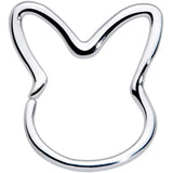 18G 5/16 Easter Bunny Rabbit Closure Ring