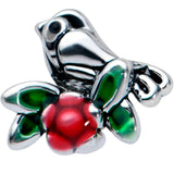 20G 1/4 Perching Bird Flower Nose Bone