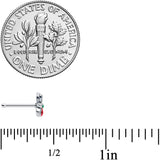 20G 1/4 Perching Bird Flower Nose Bone