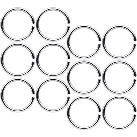18G 5/16 Seamless Circular Ring Set of 12