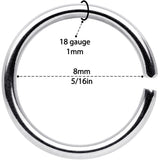 18G 5/16 Seamless Circular Ring Set of 12