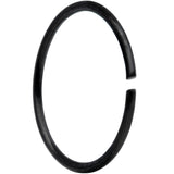 22G 5/16 Black Anodized Seamless Circular Ring Set of 12