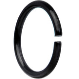 18G 5/16 Black Anodized Seamless Circular Ring Set of 12