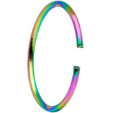 22G 5/16 Rainbow Anodized Seamless Nose Hoop Set of 12