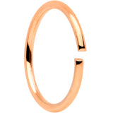 20G 5/16 Rose Gold Tone Anodized Seamless Circular Ring Set of 12
