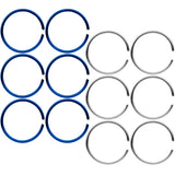 22G 5/16 Blue Anodized Steel Seamless Nose Hoop Set of 12
