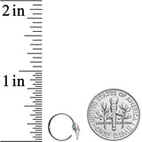 20G 5/16 Open Heart Rose Valentines Day Nose Hoop