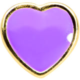20G 5/16 Purple Heart Valentines Day Nose Bone