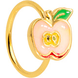 20G 5/16 Gold Tone Sweet Apple Nose Hoop
