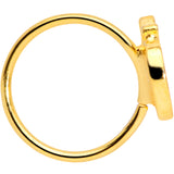 20G 5/16 Gold Tone Sweet Apple Nose Hoop