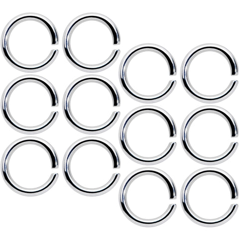 14G 5/16 Seamless Cartilage Ring Set of 12