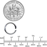 14G 5/16 Steel Mixed Gold Tone Seamless Cartilage Ring Set of 12