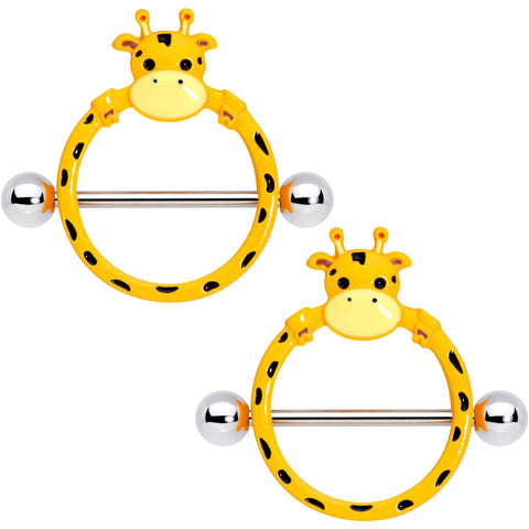 14G 5/8 Gentle Giraffe Nipple Shield Set