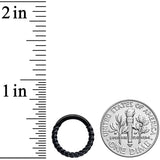 14G 3/8 Black Twisted Elegance Septum Clicker