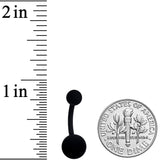 Blissful Black Matte Belly Ring