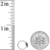 20G 5/16 Red Atlantic Lobster Nose Hoop