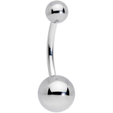 14G 7/16 Grade 23 Titanium Belly Ring Curved Barbell