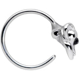 20G 5/16 Black Gem Mysterious Mouse Nose Hoop