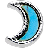 20G 5/16 Faux Turquoise Crescent Moon Nose Hoop
