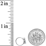 20G 5/16 Faux Turquoise Crescent Moon Nose Hoop