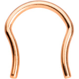14G 5/8 Rose Gold Tone ASTM F-136 Implant Grade Titanium Septum Retainer