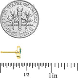 20G 1/4 Gold Tone Blues Butterfly Nose Bone