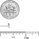 20G 1/4 Clear Gem Open Elegant Lotus Flower Nose Bone