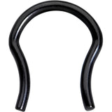 14G 5/8 ASTM F-136 Black Titanium Septum Retainer