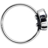 20G 5/16 Aqua Orb Curvy Elephant Nose Hoop