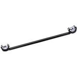 14G Clear CZ Gem Black Threadless Industrial Barbell 38mm