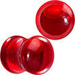 Acrylic Fake Blood Filled Halloween Saddle Plug Set 0G to 1 Inch