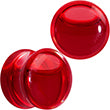 Acrylic Fake Blood Filled Halloween Saddle Plug Set 0G to 1 Inch