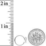 18G 3/8 Clear Aurora Gem Loop Butterfly Nose Hoop