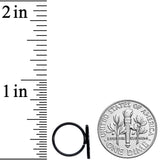 18G 3/8 Black Scissors Comb Hair Nose Hoop Set of 3