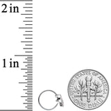 20G 5/16 White Faux Opal UFO Nose Hoop