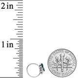 20G 5/16 Clear Green Gem Shamrock St Patricks Day Nose Hoop