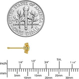 20G 1/4 White Synthetic Opal Gold Tone Ornate Texture Nose Bone