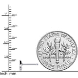 20G 5/16 White Boo Halloween Nose Bone