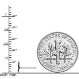 20G 5/16 Green Mummy Halloween Nose Bone