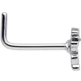 20G 7mm Happy Ghost Halloween L Shaped Nose Ring