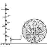 20G 7mm Happy Ghost Halloween L Shaped Nose Ring