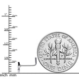 20G 7mm White Boo Halloween L Shaped Nose Ring