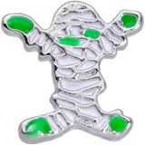 20G 7mm Green Mummy Halloween L Shaped Nose Ring
