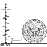 20G 7mm Green Mummy Halloween L Shaped Nose Ring