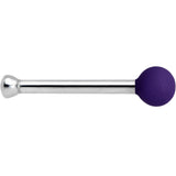 20G 1/4 Dark Purple Matte 2mm Nose Bone