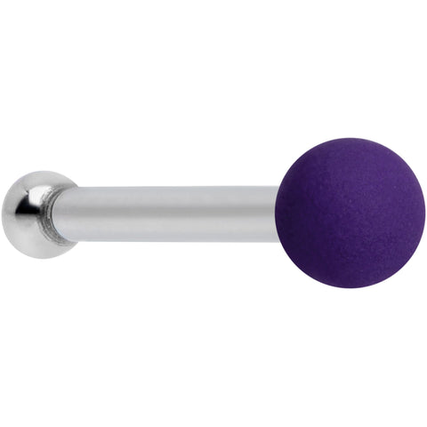 20G 1/4 Purple Matte 2mm Nose Bone